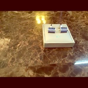 Beautiful sapphire and diamond cufflinks